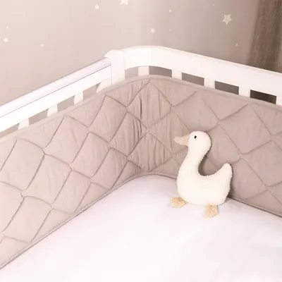 Бортик в кроватку Perina Slim / СБ.120-SM.12 (песочный)