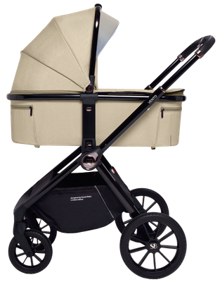 Детская универсальная коляска Sweet Baby Vento 3в1 (бежевый/черный)