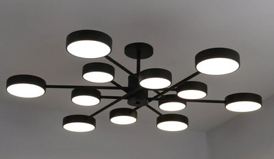 Люстра Estares Mateo 150W 12R-ON/OFF-1014x250-BLACK/WHITE-220-IP20