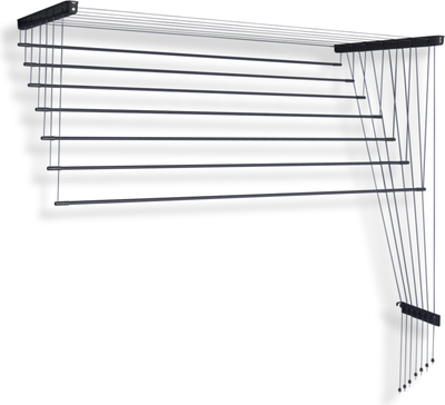 Сушилка для белья Comfort Alumin Group Потолочная Алюминиевая Graphite Style 7 прутьев 2м (графитовый)