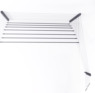 Сушилка для белья Comfort Alumin Group Потолочная Алюминиевая Graphite Style 7 прутьев 2.4м (графитовый)