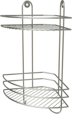 Полка для ванной ИРСА Угловая 2-х секционная / АЛТ 10С (хром)