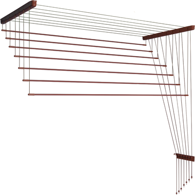 Сушилка для белья Comfort Alumin Group Потолочная Алюминиевая Chocolate Style 7 прутьев 1.8м (шоколадный)