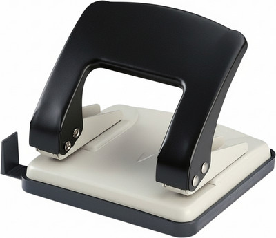 Дырокол KW-Trio Stylish Medium 09660GR/BLCK (черный)