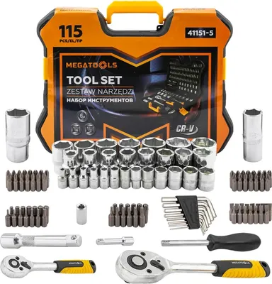 Универсальный набор инструментов Megatools MT-41151-5 (63407)
