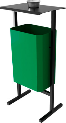 Урна уличная Allerd Стандарт 35л с пепельницей (зеленый)