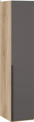 Шкаф-пенал ТриЯ Порто СМ-393.07.001 с 1 глухой дверью (яблоня беллуно/графит софт)