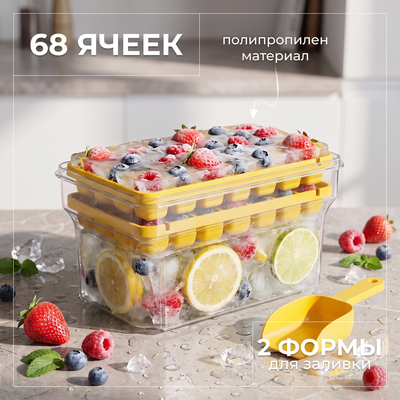 Форма для льда Sundays Home BHTS-006 (желтый)