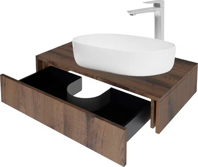 Тумба под умывальник ЗОВ Токио Премиум 60 / TP60BWPTOC2 (темный аттик)