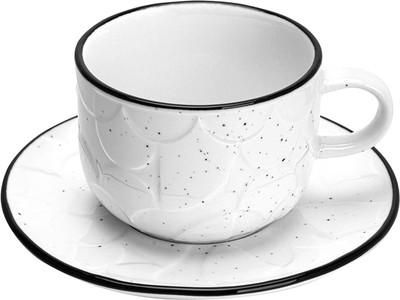 Чашка с блюдцем Fissman Art Deco 13550