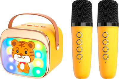 Портативная колонка Maxtop КК03 Тигр с двумя микрофонами / КК03T (желтый)