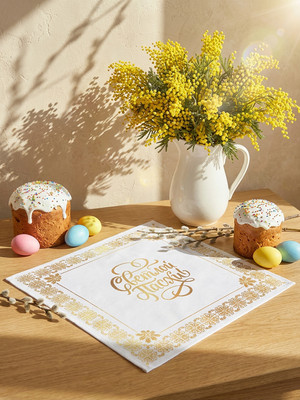 Сервировочная салфетка Доляна Светлой Пасхи / 10894871
