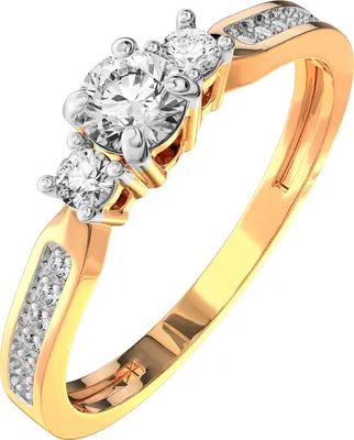 Кольцо из розового золота ZORKA 210930.14K.R.ZZ (р.17.5, с фианитами)