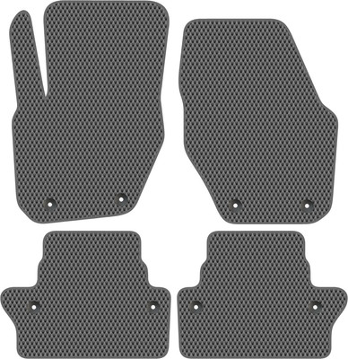 Комплект ковриков для авто Alicosta 1445_2-сер для Volvo S60 II седан 2010-2018 (EVA ромб, серый)