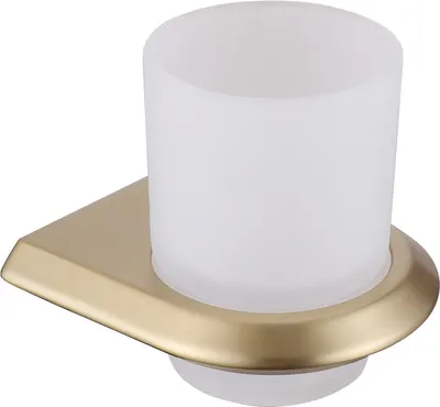 Стакан для зубной щетки и пасты Abber Nord AA1556G (золото матовое)