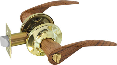 Ручка дверная Нора-М ТТ12-03 (темное дерево/золото)