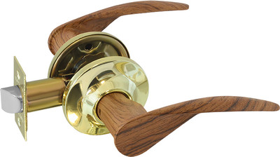 Ручка дверная Нора-М ТТ12-05 (темное дерево/золото)