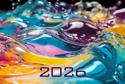 Календарь настенный Listoff Яркая вода. 2026 год / ККТ2604