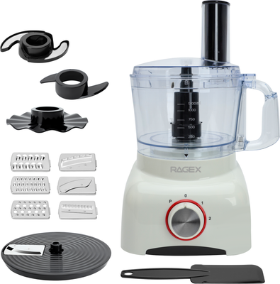 Кухонный комбайн RAGEX R113-105 (зефирный)