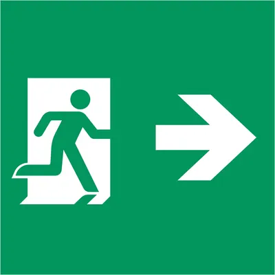 Пиктограмма для аварийного светильника Arlight EMGP-MARK-MA-RIGHT Человек, Вправо / 059837