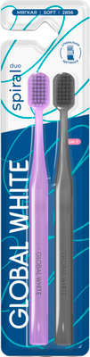 Набор зубных щеток Global White Spiral Soft мягкая (2шт)