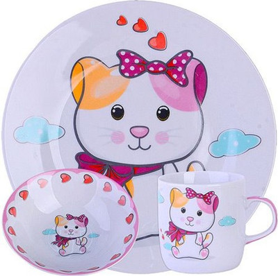 Набор столовой посуды Loraine Котенок / 60403