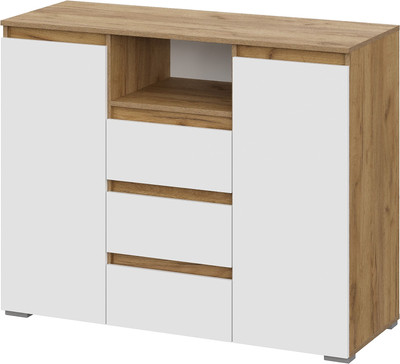 Тумба Тащи в дом Люмо КМ 01 (дуб крафт золото/белый)