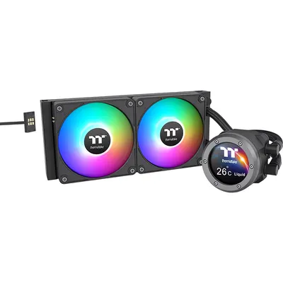 Кулер для процессора Thermaltake TH240 V2 Ultra EX ARGB / CL-W414-PL12SW-A (черный)