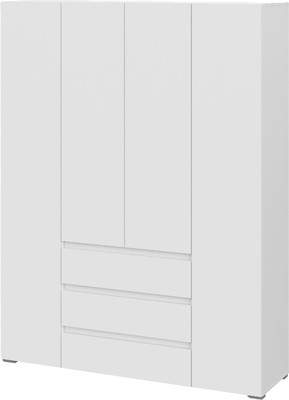 Шкаф Тащи в дом Люмо с ящиками 4-х створчатый ШК 05 (белый/белый)