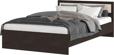 Полуторная кровать Тащи в дом Гармония КР609 120х200 (венге/дуб белфорд)