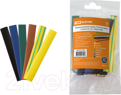 Набор трубок термоусаживаемых TDM SQ0518-0504