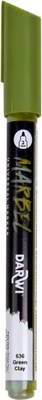 Маркер художественный Darwi Marbel 636 / DA0223002636C (зеленый землистый)