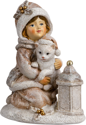 Статуэтка Erich Krause Decor. Девочка с котенком / 64563