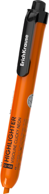 Текстовыделитель Erich Krause Visioline RV-70 Clicky Neon / 65581 (оранжевый)