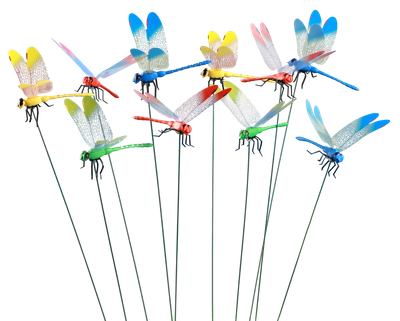 Украшение для сада GREENGO Штекер Стрекоза Сенди / 10423824 (10шт)