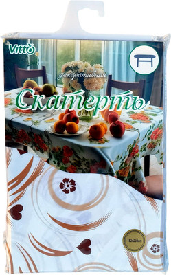 Скатерть Vitto Идилия ПВХ овальная 152x203см