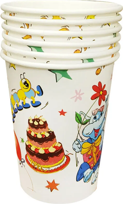 Набор бумажных стаканов Лекс Веселье (6шт, 200мл)