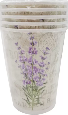 Набор бумажных стаканов Лекс Прованс (5шт, 250мл)