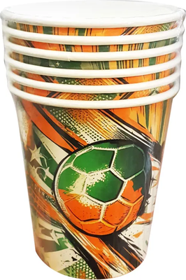 Набор бумажных стаканов Лекс 23 Февраля (250мл, 6шт)