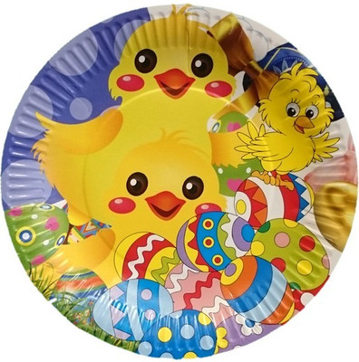 Набор одноразовых тарелок Лекс Пасха (без еврослота, 22см,8шт)