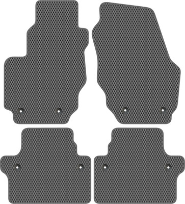 Комплект ковриков для авто Alicosta 1446_2-сер для Volvo S80 II седан 2006-2016 (EVA ромб, серый)
