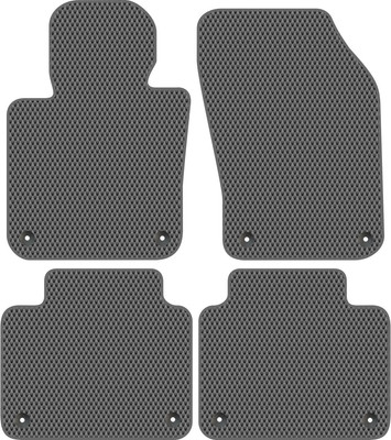 Комплект ковриков для авто Alicosta 1450_2-сер для Volvo S90 II седан 2016-н.в. (EVA ромб, серый)