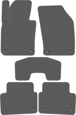 Комплект ковриков для авто Alicosta 1933_2-сер для Volvo V60 Cross County универсал 2018-н.в. (EVA ромб, серый)