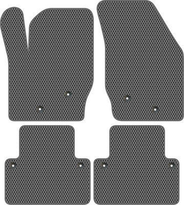 Комплект ковриков для авто Alicosta 1464_2-сер для Volvo XC90 I SUV/C 2002-2014 (EVA ромб, серый)