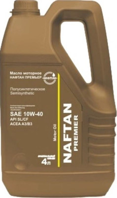 Моторное масло Нафтан Премьер Л 10W40 SL/CF А3/В3 (4л)