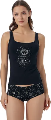 Пижама Mark Formelle 442202 (р.164/170-96-102, черный/созвездие на черном)