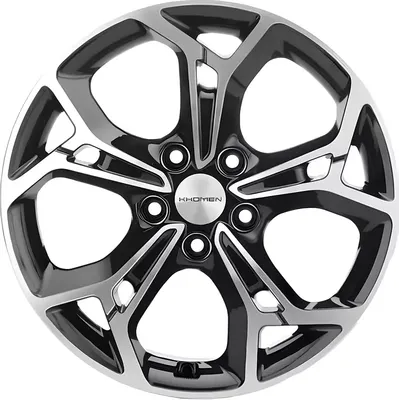 Литой диск Khomen KHW1702 Kodiaq/Tiguan 17x7" 5x112мм DIA 57.1мм ET 40мм (Black FP)