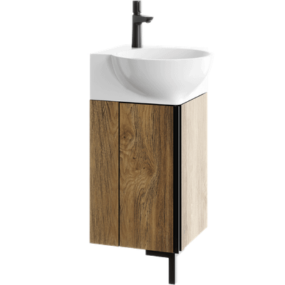 Тумба с умывальником Aqwella Porto POR0104DB + Дельта 45 / 4640021061435