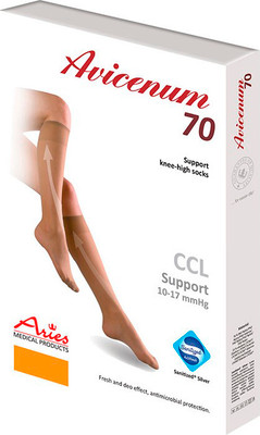 Гольфы компрессионные Aries Avicenum 70 с закрытым носком / 8030 (р.42-44)