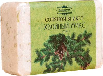 Соляной брикет для бани Добропаровъ Хвойный микс / 7673805
